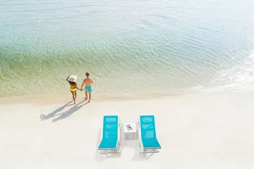 Muneo Solsäng 209 cm - Vit / Antracit - Utemöbler & utemiljö - Utestol & trädgårdsstol - Solsäng & solvagn