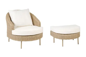 Napa Utefåtölj - Natural/Beige/Vit - Utemöbler & utemiljö - Utestol & trädgårdsstol - Utefåtölj & loungefåtölj