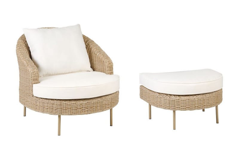 Napa Utefåtölj - Natural/Beige/Vit - Utemöbler & utemiljö - Utestol & trädgårdsstol - Utefåtölj & loungefåtölj