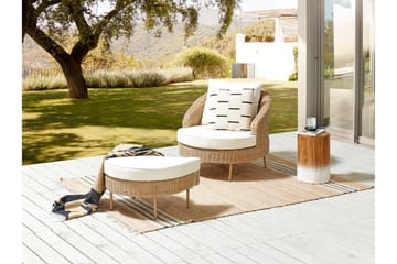 Napa Utefåtölj - Natural/Beige/Vit - Utemöbler & utemiljö - Utestol & trädgårdsstol - Utefåtölj & loungefåtölj