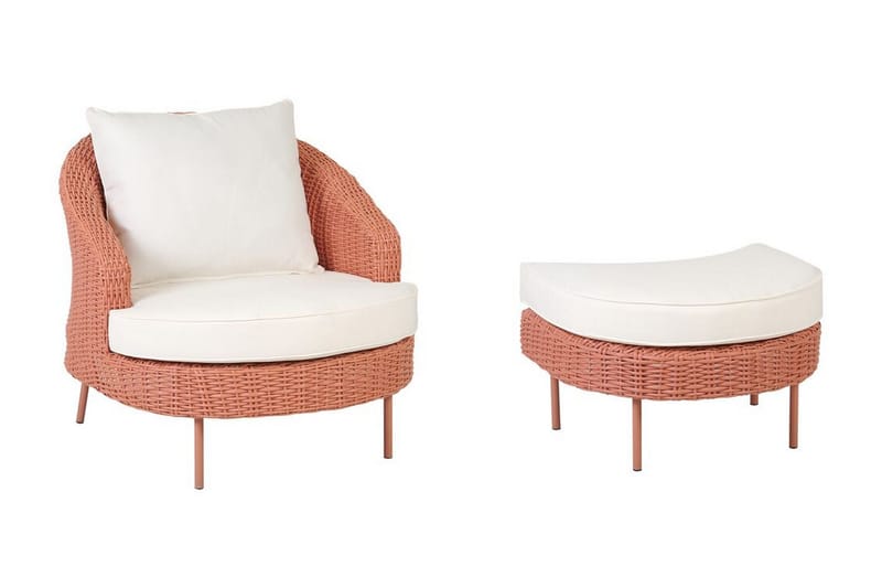 Napa Utefåtölj - Rosa/Vit - Utemöbler & utemiljö - Utestol & trädgårdsstol - Utefåtölj & loungefåtölj