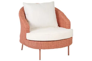 Napa Utefåtölj - Rosa/Vit - Utemöbler & utemiljö - Utestol & trädgårdsstol - Utefåtölj & loungefåtölj