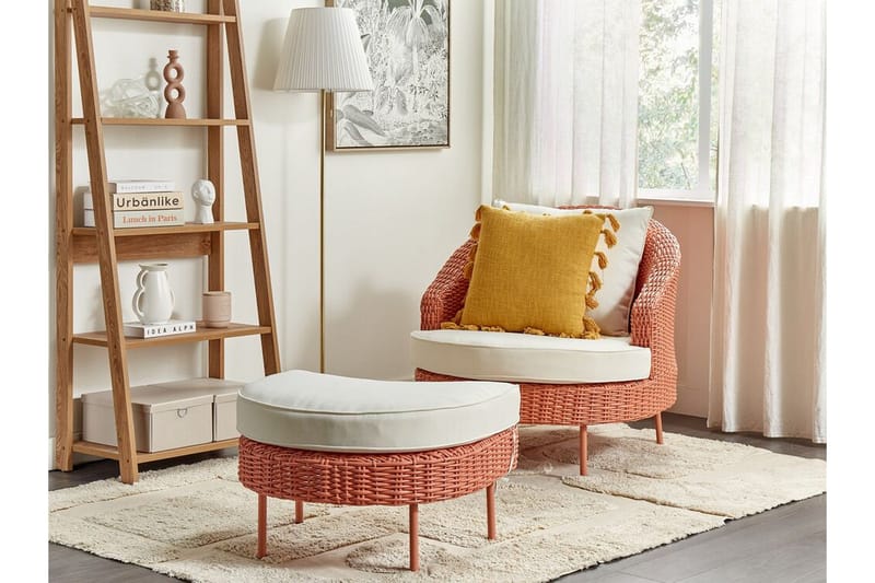 Napa Utefåtölj - Rosa/Vit - Utemöbler & utemiljö - Utestol & trädgårdsstol - Utefåtölj & loungefåtölj