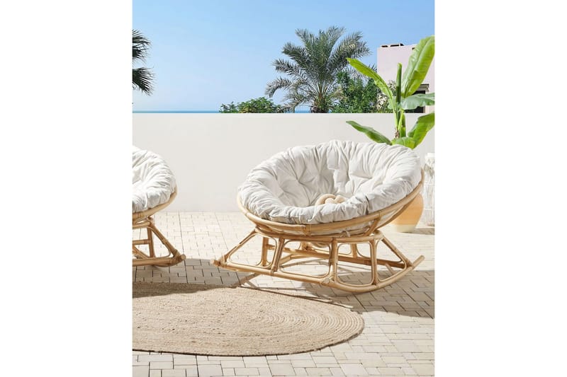 Niverville Gungstol utomhus - Natural/Beige - Utemöbler & utemiljö - Utestol & trädgårdsstol - Gungstol utomhus