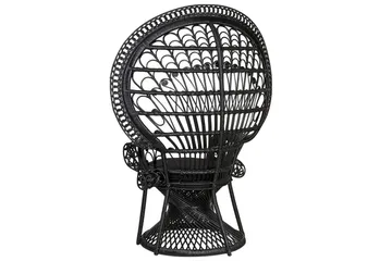 Påfågelstol Emmanuelle - Svart - Utemöbler & utemiljö - Utestol & trädgårdsstol - Utefåtölj & loungefåtölj