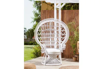 Påfågelstol Emmanuelle - Vit - Utemöbler & utemiljö - Utestol & trädgårdsstol - Utefåtölj & loungefåtölj