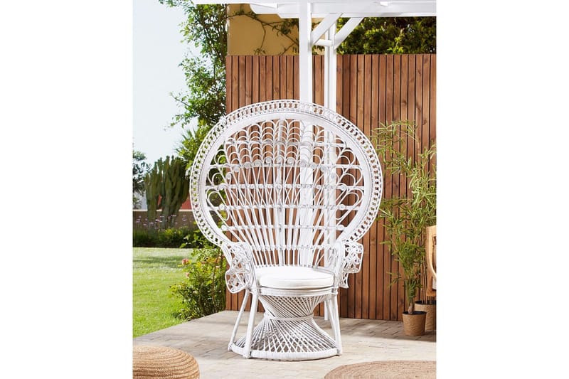 Påfågelstol Emmanuelle - Vit - Utemöbler & utemiljö - Utestol & trädgårdsstol - Utefåtölj & loungefåtölj
