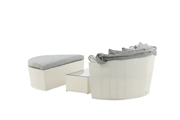 Padova Solsäng - Vit - Utemöbler & utemiljö - Loungemöbler - Solbädd