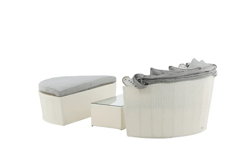 Padova Solsäng - Vit - Utemöbler & utemiljö - Loungemöbler - Solbädd