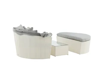 Padova Solsäng - Vit - Utemöbler & utemiljö - Loungemöbler - Solbädd