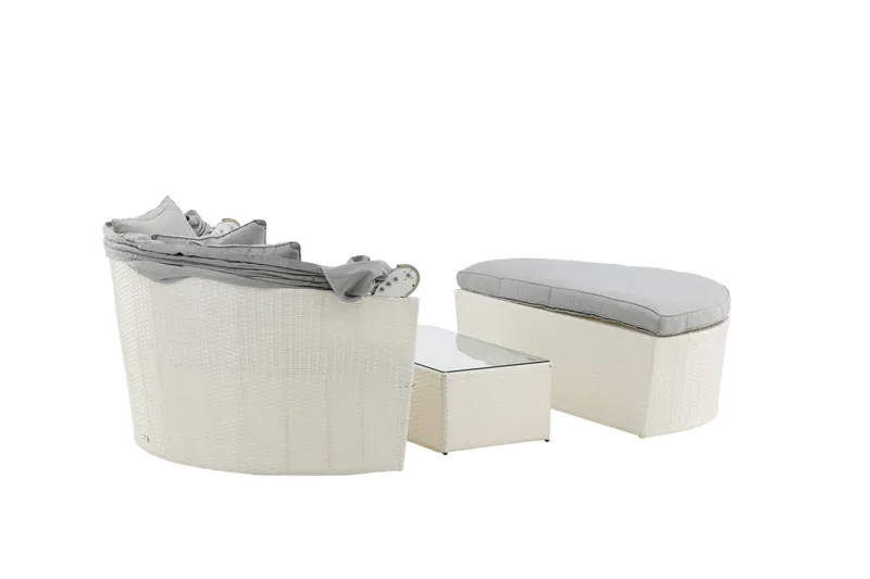 Padova Solsäng - Vit - Utemöbler & utemiljö - Loungemöbler - Solbädd