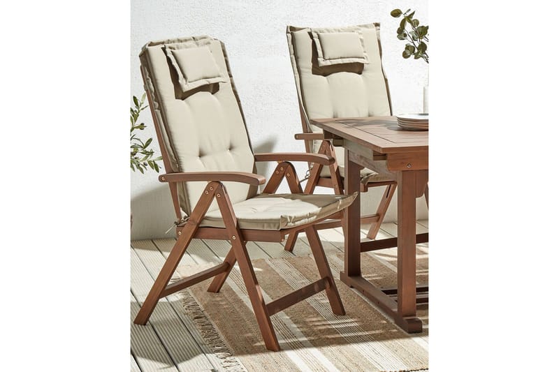 Paolo Positionsstol - Mörkbrun/Beige - Utemöbler & utemiljö - Utestol & trädgårdsstol - Positionsstol