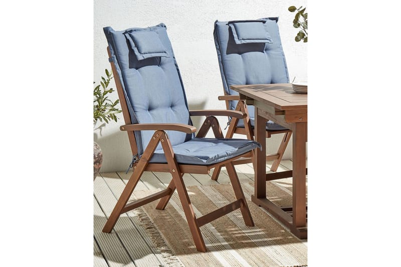 Paolo Positionsstol - Blå/Mörkbrun - Utemöbler & utemiljö - Utestol & trädgårdsstol - Positionsstol