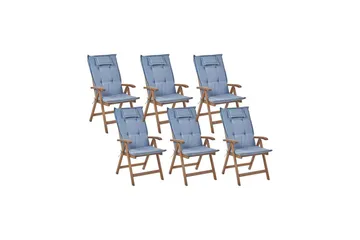 Paolo Positionsstol - Blå/Mörkbrun - Utemöbler & utemiljö - Utestol & trädgårdsstol - Positionsstol