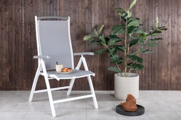 Albany Positionsstol - Grå/Vit - Utemöbler & utemiljö - Utestol & trädgårdsstol - Positionsstol