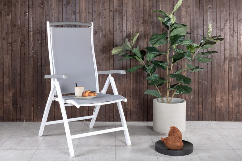 Albany Positionsstol - Grå/Vit - Utemöbler & utemiljö - Utestol & trädgårdsstol - Positionsstol