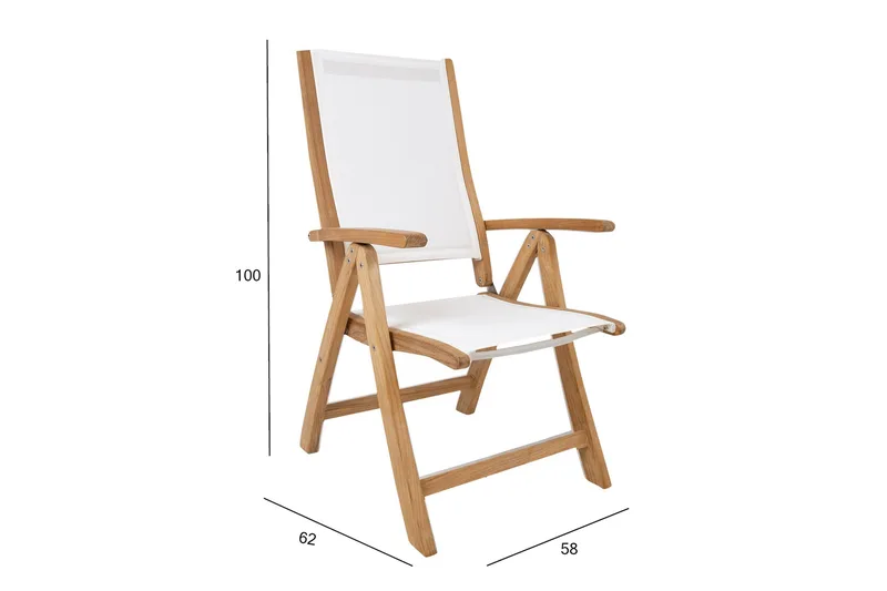 Bali Stol Vit - Utemöbler & utemiljö - Utestol & trädgårdsstol - Positionsstol