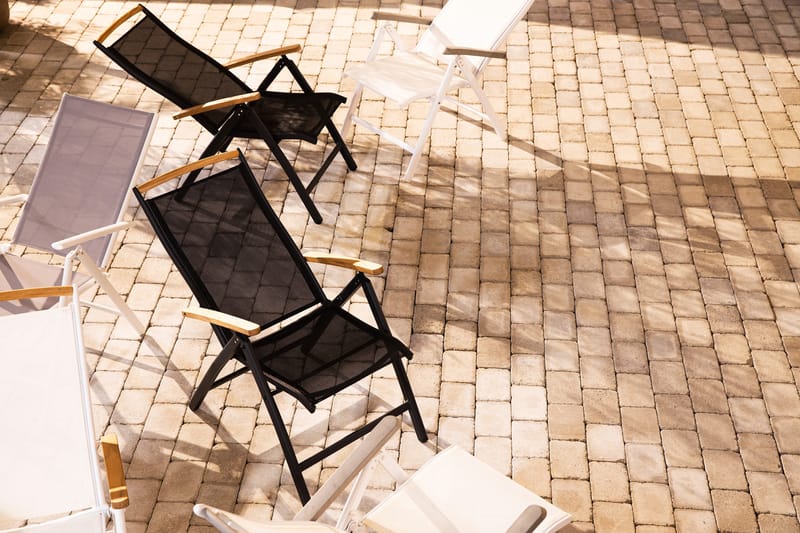 Las Vegas Positionsstol - Svart/natur - Utemöbler & utemiljö - Utestol & trädgårdsstol - Positionsstol