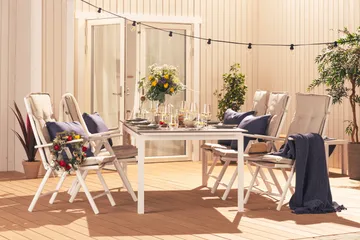 Maggie Positionsstol - Vit/grå - Utemöbler & utemiljö - Utestol & trädgårdsstol - Positionsstol