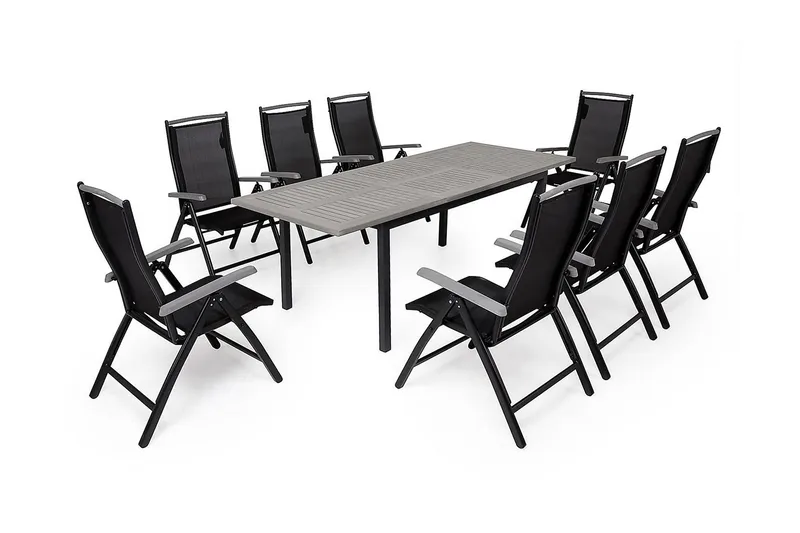 Monaco Positionsstol - Svart/grå - Utemöbler & utemiljö - Utestol & trädgårdsstol - Positionsstol