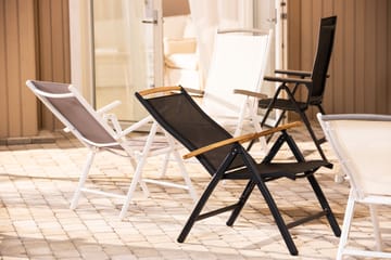 Positionsstol Las Vegas - Svart/natur - Utemöbler & utemiljö - Utestol & trädgårdsstol - Positionsstol