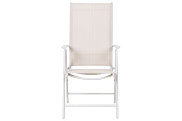 Positionsstol Villacarillo 6 st - Beige/Vit - Utemöbler & utemiljö - Utestol & trädgårdsstol - Positionsstol