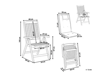Riliegh Positionsstol - Ljusbrun/Blå - Utemöbler & utemiljö - Utestol & trädgårdsstol - Positionsstol