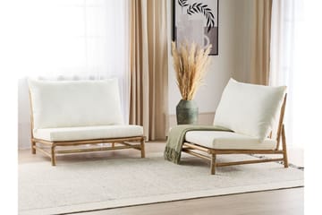 Rosthern Utefåtölj - Ljusbrun/Vit - Utemöbler & utemiljö - Utestol & trädgårdsstol - Utefåtölj & loungefåtölj