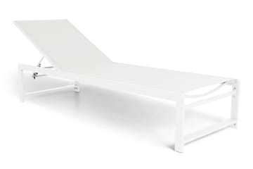 Sanna Solsäng Med Justerbart Ryggstöd - Vit - Utemöbler & utemiljö - Utestol & trädgårdsstol - Solsäng & solvagn