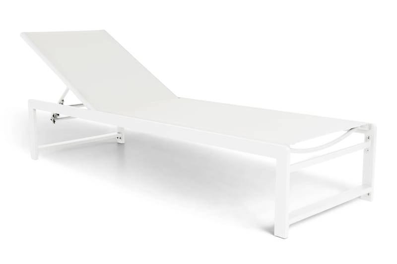 Sanna Solsäng Med Justerbart Ryggstöd - Vit - Utemöbler & utemiljö - Utestol & trädgårdsstol - Solsäng & solvagn