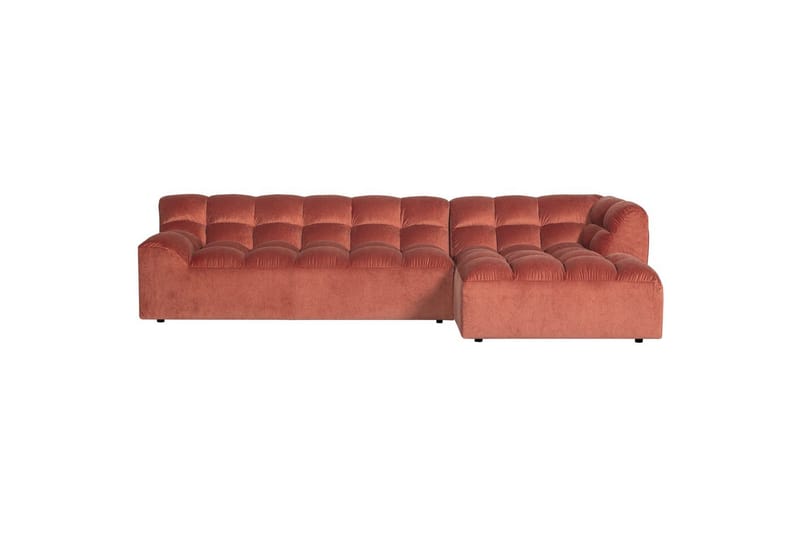 Schäslong Allure - Tvättad sammet rosa, Right - Möbler - Soffa - Hörnsoffa