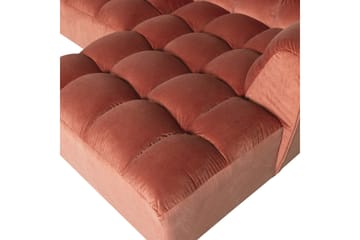Schäslong Allure - Tvättad sammet rosa, Right - Möbler - Soffa - Hörnsoffa