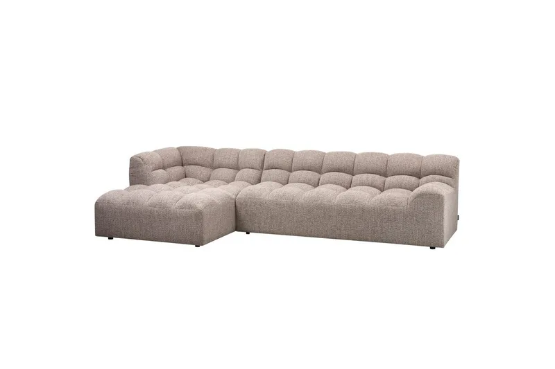 Schäslong Allure - Vävd brun melange, Vänster - Möbler - Soffa - Hörnsoffa