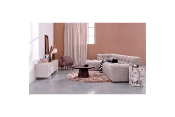 Schäslong Allure - Vävd brun melange, Vänster - Möbler - Soffa - Hörnsoffa