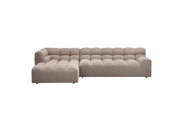 Schäslong Allure - Vävd brun melange, Vänster - Möbler - Soffa - Hörnsoffa