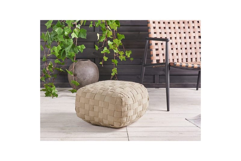 Sittpuff Bodla Beige - Beige - Utemöbler & utemiljö - Utestol & trädgårdsstol - Sittsäckar utomhus