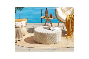 Sittpuff Mithi Ljusbeige - Ljusbeige - Utemöbler & utemiljö - Utestol & trädgårdsstol - Sittsäckar utomhus