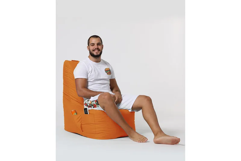 Almasi Sittsäck Utomhus 60 cm - Orange - Utemöbler & utemiljö - Utestol & trädgårdsstol - Sittsäckar utomhus