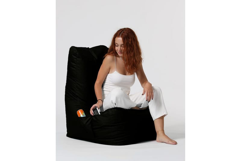 Almasi Sittsäck Utomhus 60 cm, Svart