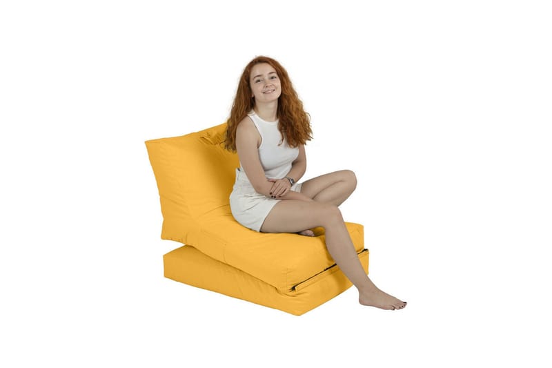 Arakura Sittsäck Utomhus 55 cm - Gul - Utemöbler & utemiljö - Utestol & trädgårdsstol - Sittsäckar utomhus