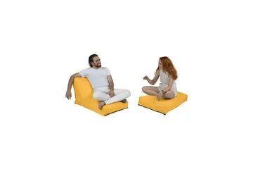 Arakura Sittsäck Utomhus 55 cm - Gul - Utemöbler & utemiljö - Utestol & trädgårdsstol - Sittsäckar utomhus