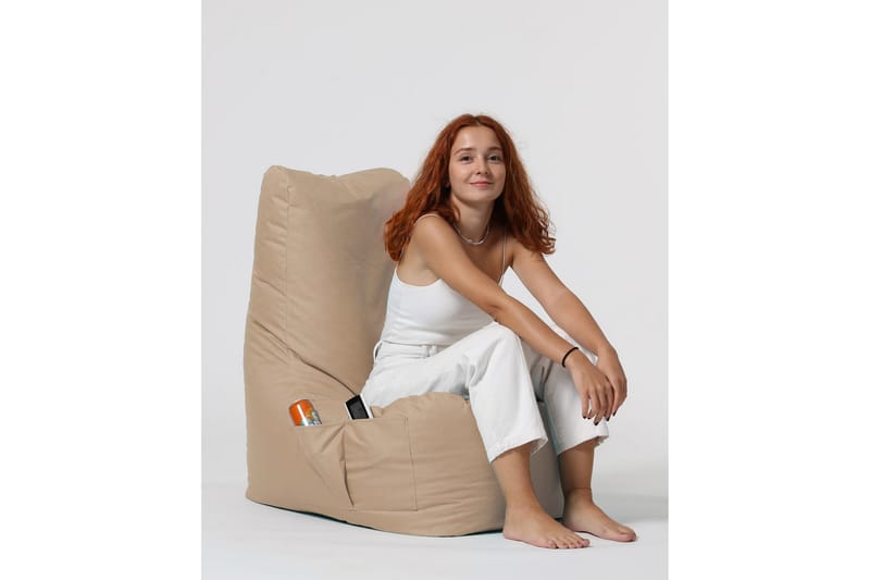 Sittsäck Utomhus Dimants 60 cm - Beige - Sittsäckar utomhus