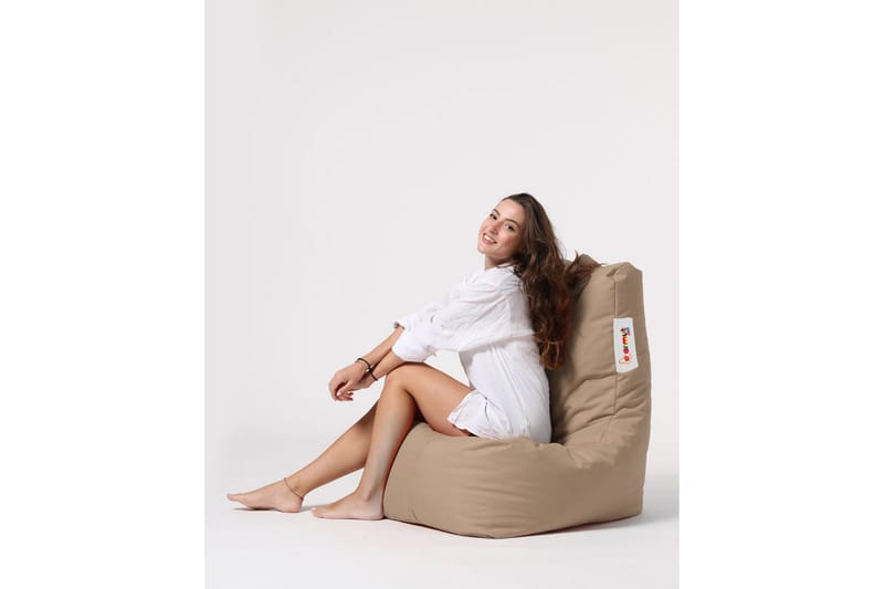 Sittsäck Utomhus Dimants 60 cm - Beige - Sittsäckar utomhus