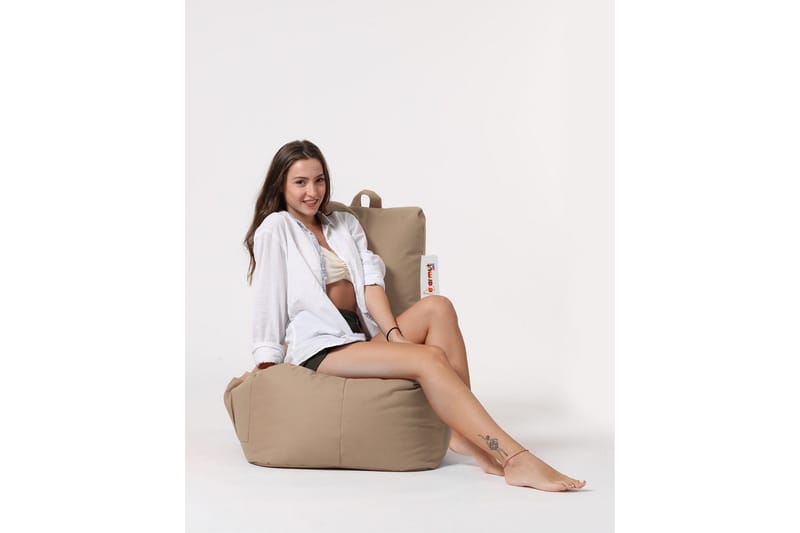Sittsäck Utomhus Dimants 60 cm - Beige - Utemöbler & utemiljö - Utestol & trädgårdsstol - Sittsäckar utomhus