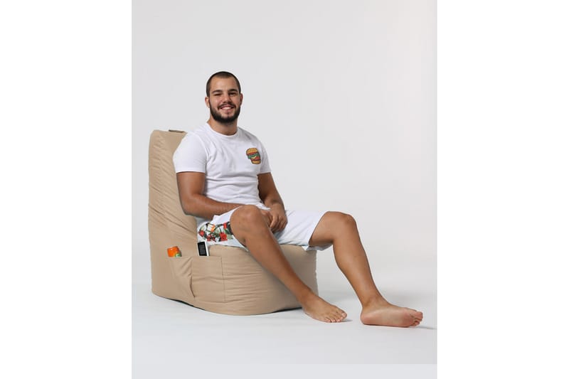 Sittsäck Utomhus Dimants 60 cm - Beige - Utemöbler & utemiljö - Utestol & trädgårdsstol - Sittsäckar utomhus