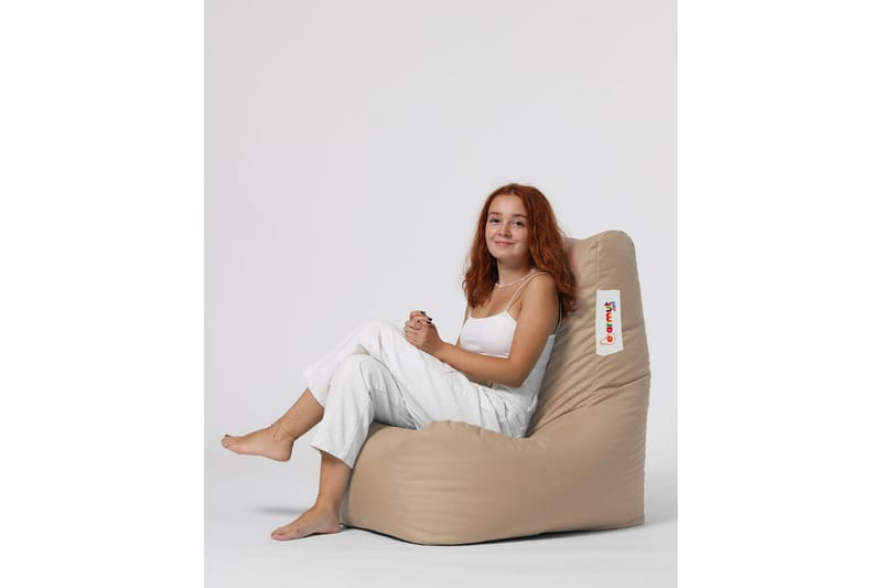 Sittsäck Utomhus Dimants 60 cm - Beige - Utemöbler & utemiljö - Utestol & trädgårdsstol - Sittsäckar utomhus