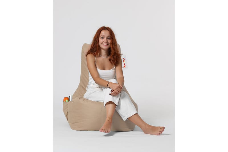 Sittsäck Utomhus Dimants 60 cm - Beige - Utemöbler & utemiljö - Utestol & trädgårdsstol - Sittsäckar utomhus