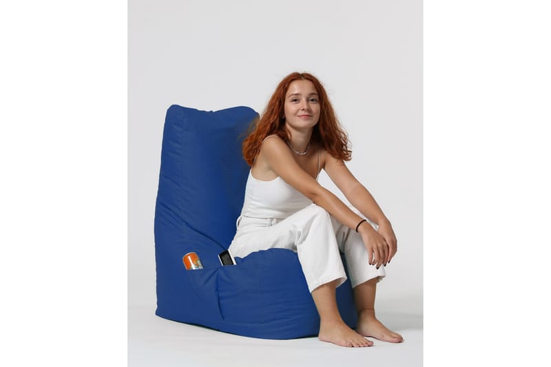 Sittsäck Utomhus Dimants 60 cm - Blå - Utemöbler & utemiljö - Utestol & trädgårdsstol - Sittsäckar utomhus