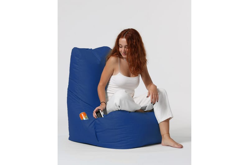 Sittsäck Utomhus Dimants 60 cm - Blå - Utemöbler & utemiljö - Utestol & trädgårdsstol - Sittsäckar utomhus