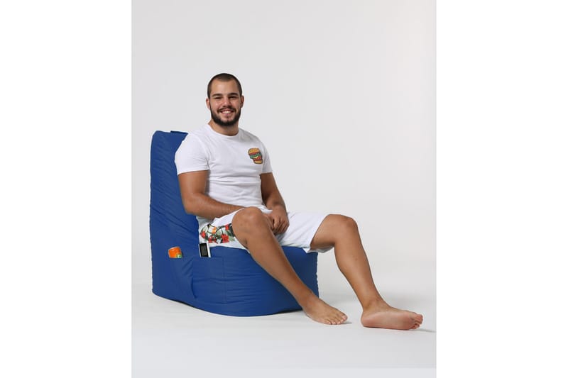 Sittsäck Utomhus Dimants 60 cm - Blå - Utemöbler & utemiljö - Utestol & trädgårdsstol - Sittsäckar utomhus